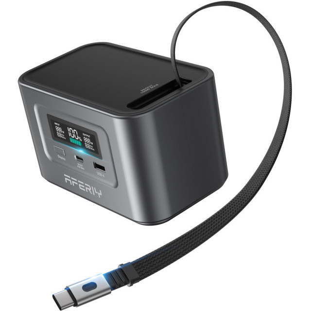 Купить зарядную станцию AFERIY Nano100 (99.2 Вт·ч / 145 Вт) — Портативный Power Bank LiFePO4 с розеткой и USB-C 100W