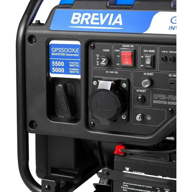 Генератор інверторний бензиновий BREVIA GP5500XiE, з електростартером Генератор інверторний бензиновий BREVIA GP5500XiE, з електростартером