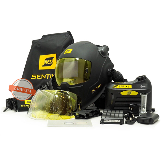 Маска зварювальна ESAB SENTINEL A60 Air з блоком подавання повітря EPR-X1.1 PAPR Маска зварювальна ESAB SENTINEL A60 Air з блоком подавання повітря EPR-X1.1 PAPR
