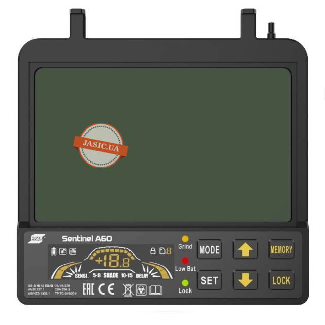 Маска зварювальна ESAB SENTINEL A60 Air з блоком подавання повітря EPR-X1.1 PAPR Маска зварювальна ESAB SENTINEL A60 Air з блоком подавання повітря EPR-X1.1 PAPR