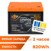 Акумулятор LogicPower LP LiFePO4 12,8V - 64Ah (820Wh) (BMS 80A/64А) пластик Smart BT