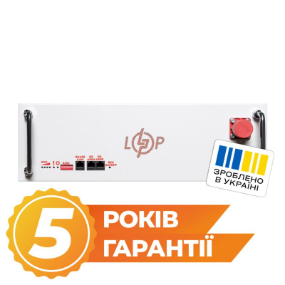 Аккумулятор LogicPower LP LiFePO4 51,2V - 100 Ah (5120Wh) (BMS SP 100A/50А) RM RS485/CAN LCD WH