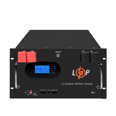 Аккумулятор LogicPower LP LiFePO4 51,2V - 230 Ah (11776Wh) (Smart BMS 200A) с LCD RM AB RS485/CAN