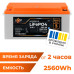 Акумулятор LogicPower LP LiFePO4 12,8V - 200 Ah (2560Wh) (BMS 200A/100А) пластик Smart BT