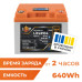 Акумулятор LogicPower LP LiFePO4 12,8V - 50 Ah (640Wh) (BMS 80А/50A) пластик LCD Smart BT