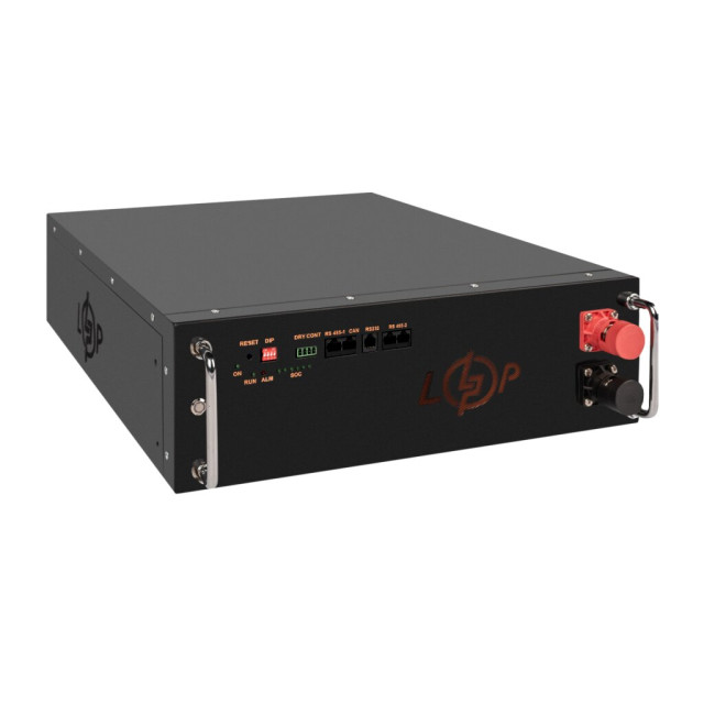 Акумулятор LogicPower LP LiFePO4 51,2V - 100 Ah (5120Wh) (BMS JK 100A/50А) RM RS485/CAN BL Акумулятор LogicPower LP LiFePO4 51,2V - 100 Ah (5120Wh) (BMS JK 100A/50А) RM RS485/CAN BL