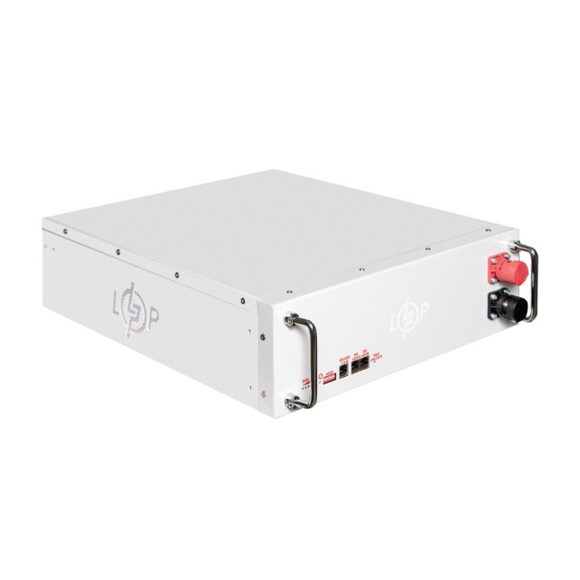 Акумулятор LogicPower LP LiFePO4 51,2V - 100 Ah (5120Wh) (BMS SP 100A/50А) RM RS485/CAN LCD WH Акумулятор LogicPower LP LiFePO4 51,2V - 100 Ah (5120Wh) (BMS SP 100A/50А) RM RS485/CAN LCD WH