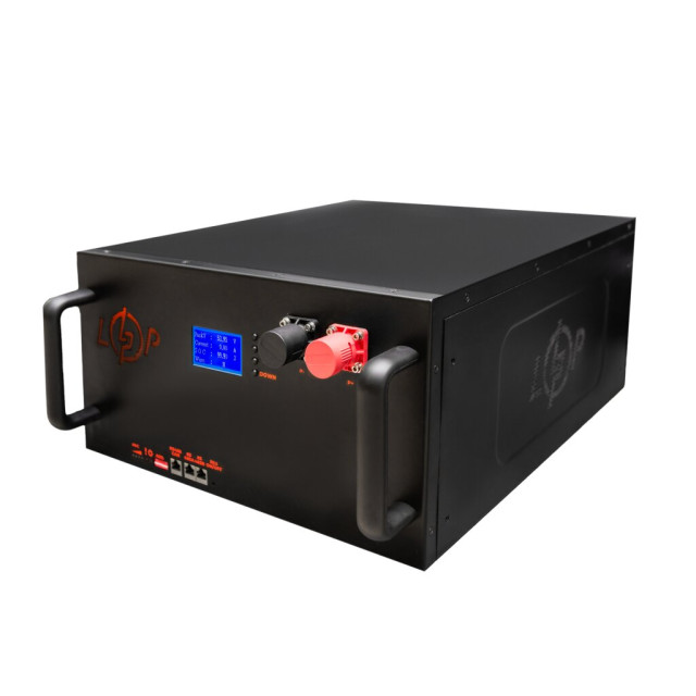 Акумулятор LogicPower LP LiFePO4 51,2V - 160 Ah (8192Wh) (BMS 200A/100А) LCD метал RM Smart RS485/CAN Акумулятор LogicPower LP LiFePO4 51,2V - 160 Ah (8192Wh) (BMS 200A/100А) LCD метал RM Smart RS485/CAN