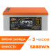 Акумулятор LogicPower LP LiFePO4 для ДБЖ LCD 24V (25,6V) - 230 Ah (5888Wh) (BMS 80A/40A) пластик Акумулятор LogicPower LP LiFePO4 для ДБЖ LCD 24V (25,6V) - 230 Ah (5888Wh) (BMS 80A/40A) пластик