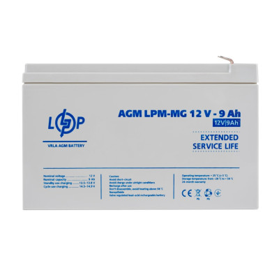 Акумулятор мультигелевий LogicPower LPM-MG 12V - 9 Ah