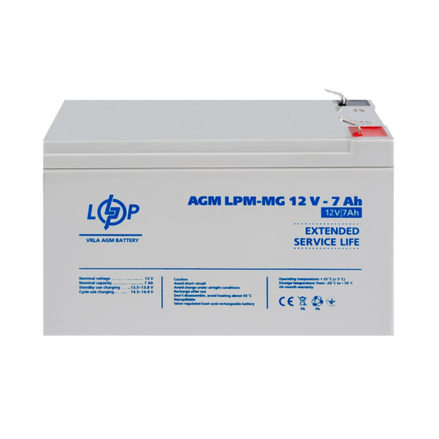 Акумулятор мультигелевий LogicPower LPM-MG 12V - 7 Ah Акумулятор мультигелевий LogicPower LPM-MG 12V - 7 Ah