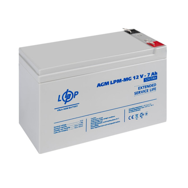 Акумулятор мультигелевий LogicPower LPM-MG 12V - 7 Ah Акумулятор мультигелевий LogicPower LPM-MG 12V - 7 Ah
