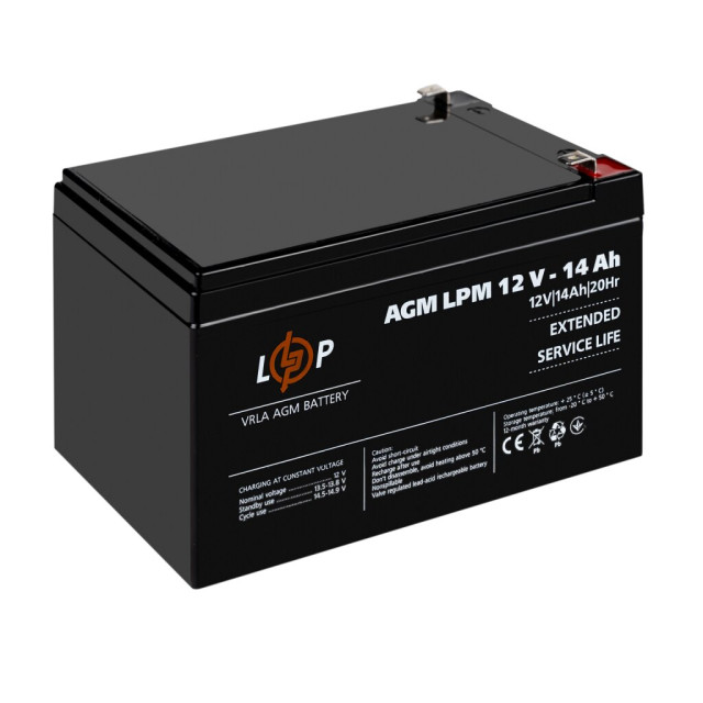 Акумулятор AGM LogicPower LPM 12V - 14 Ah