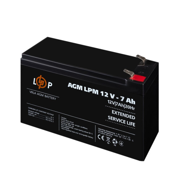 Акумулятор AGM LogicPower LPM 12V - 7 Ah