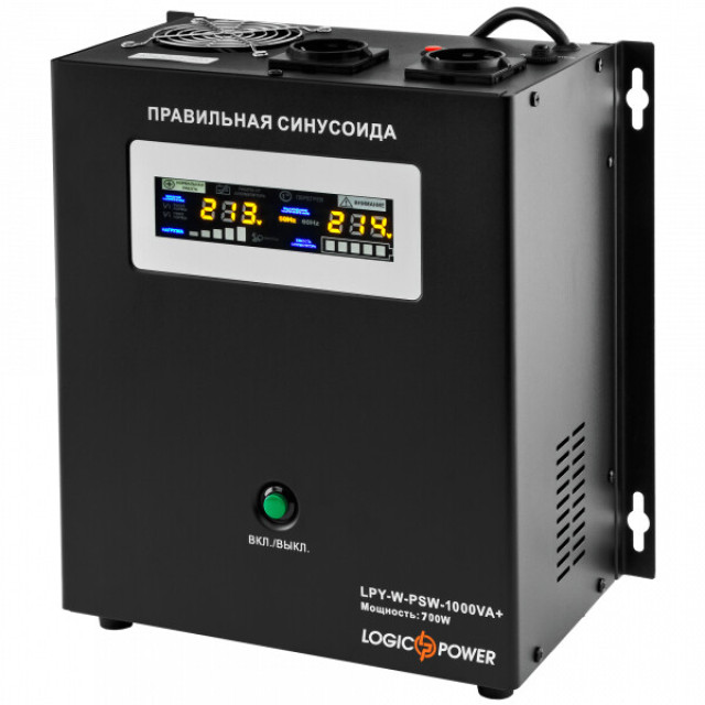 Джерело безперебійного живлення Logicpower LPY- W - PSW-1000VA + (700Вт) 10A/20A