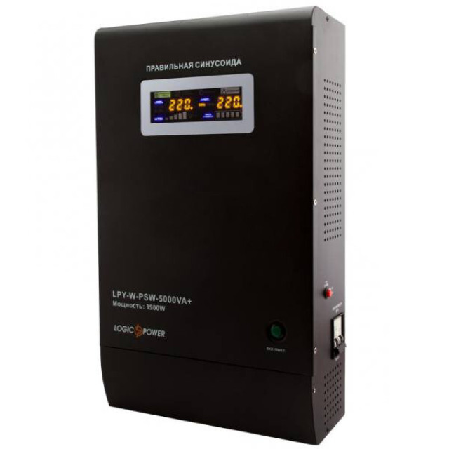 Джерело безперебійного живлення Logicpower LPY- W - PSW-5000VA + (3500Вт) 10A/20A