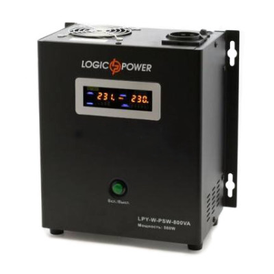 Источник бесперебойного питания Logicpower LPY- W - PSW-800VA+ (560Вт) 5A/15A