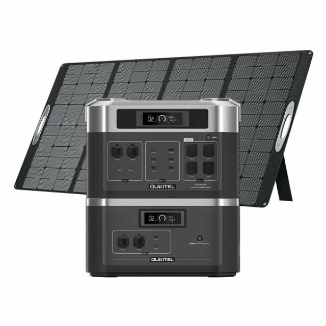 Купить зарядную станцию OUKITEL BP2000E (2048 Вт·ч / 2200 Вт) — LiFePO4 электростанция с чистой синусоидой