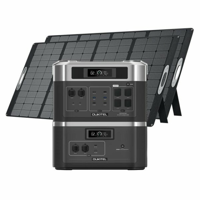 Купить зарядную станцию OUKITEL BP2000E (2048 Вт·ч / 2200 Вт) — LiFePO4 электростанция с чистой синусоидой
