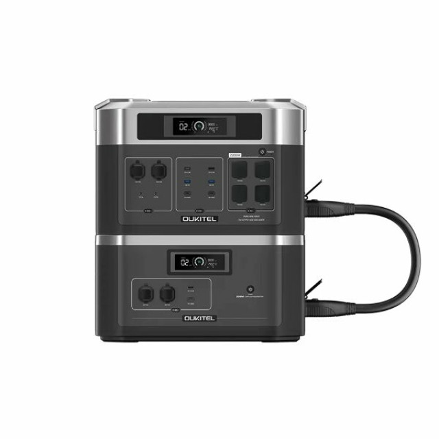 Купить зарядную станцию OUKITEL BP2000E (2048 Вт·ч / 2200 Вт) — LiFePO4 электростанция с чистой синусоидой