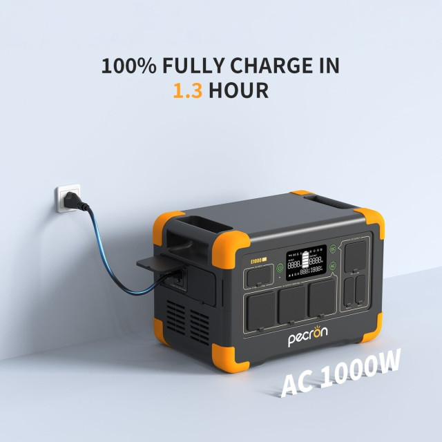 Купить зарядную станцию Pecron E1000LFP (1024 Вт·ч / 1800 Вт) — Портативная LiFePO4 электростанция