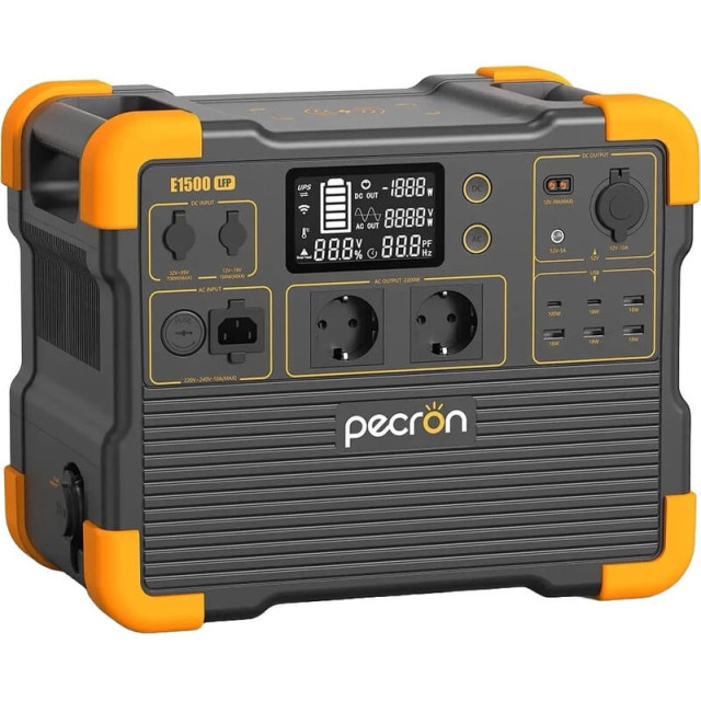 Купить зарядную станцию Pecron E1500LFP (1536 Вт·ч / 2200 Вт) — Надежная LiFePO4 электростанция