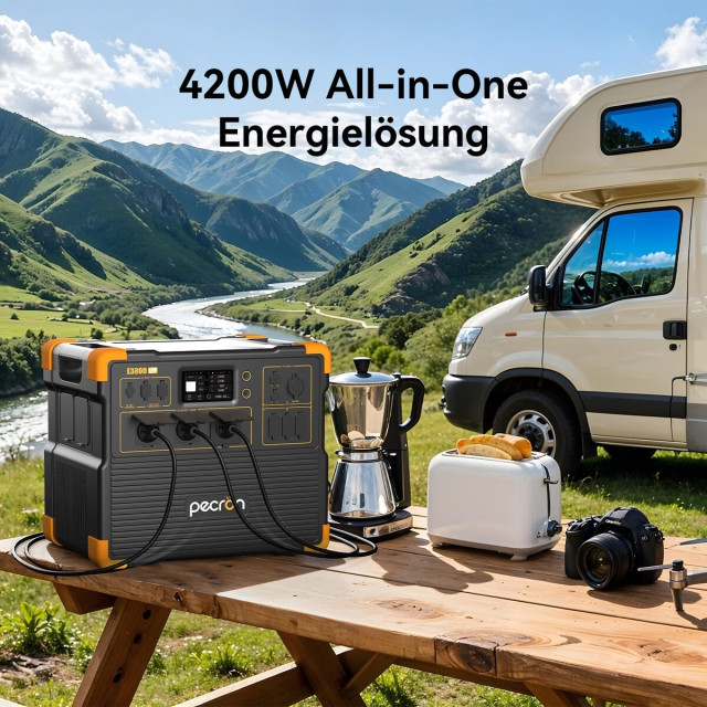 Купить зарядную станцию Pecron E3800LFP (3840 Вт·ч / 4200 Вт) — Сверхмощная LiFePO4 электростанция