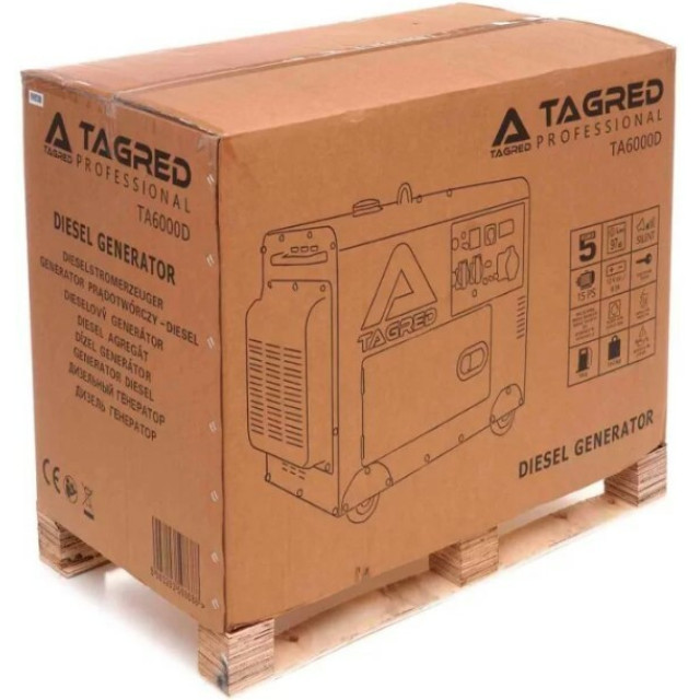 Генератор дизельний TAGRED TA6000D Silent