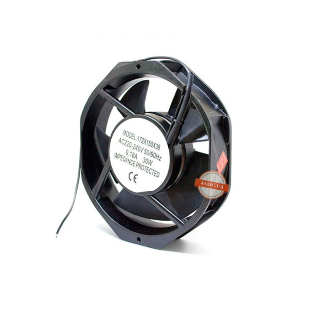 Осьовий вентилятор 172x150x38, AC 220V, 50/60 Hz, 0.18А Осьовий вентилятор 172x150x38, AC 220V, 50/60 Hz, 0.18А