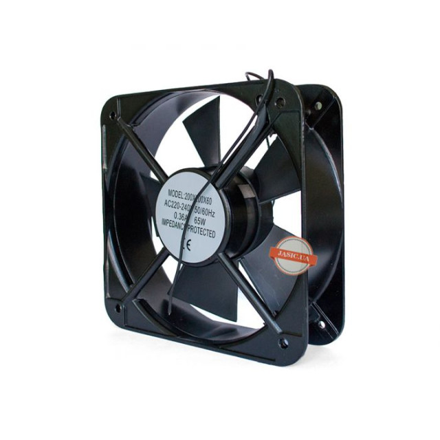 Осьовий вентилятор 200x200x60, AC 220V, 50-60 Hz, 0.36A Осьовий вентилятор 200x200x60, AC 220V, 50-60 Hz, 0.36A