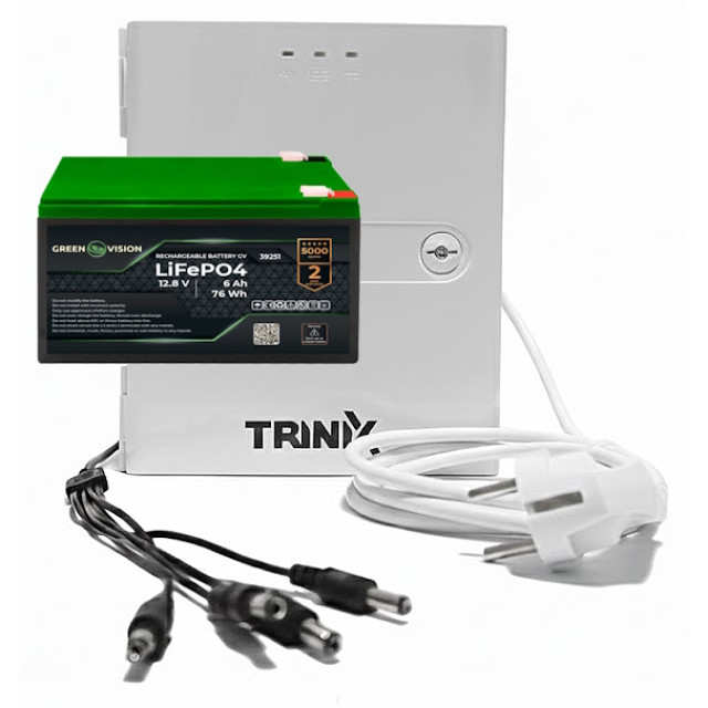 ДБЖ для роутера Trinix 24000 mAh - LiFePO4, швидка зарядка < 3 год